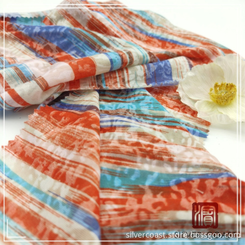 Polyester Cotton Blend T/C Jersey Burnt Out Textile